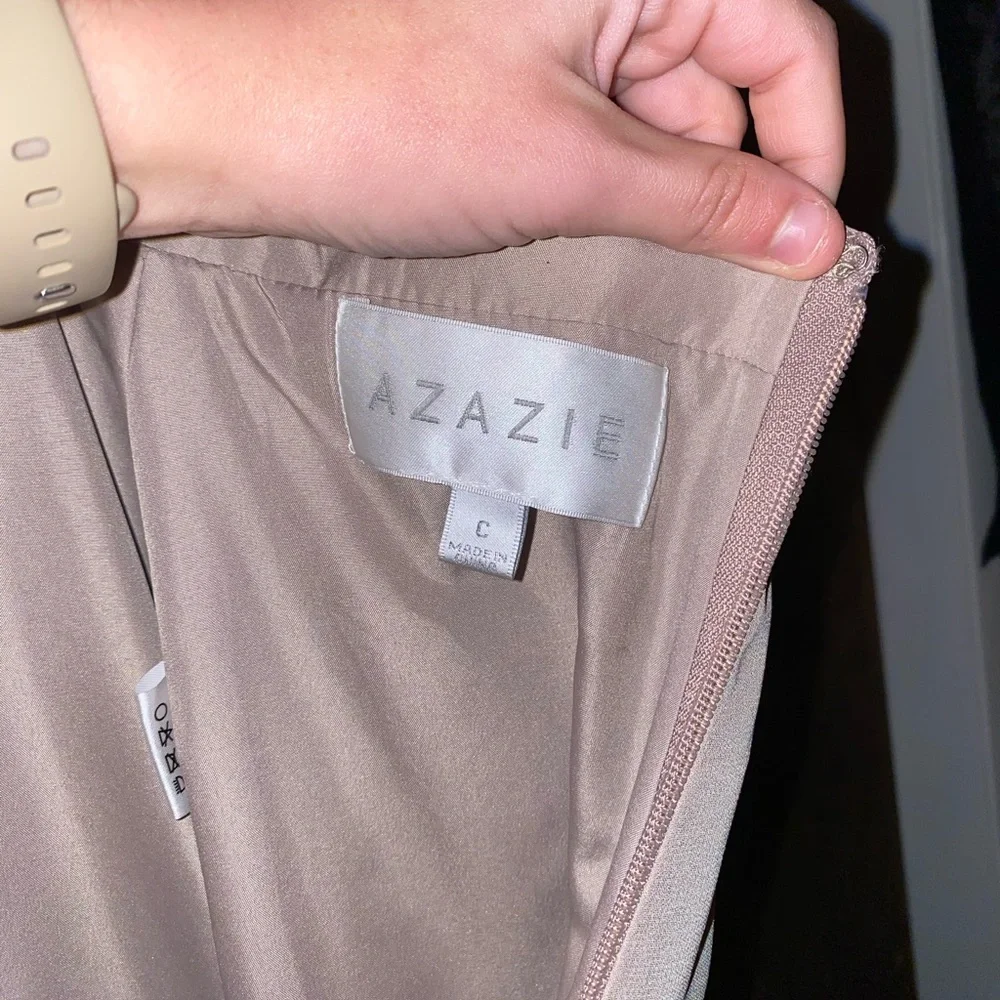 Azazie taupe bridesmaid dress - Picture 14 of 14